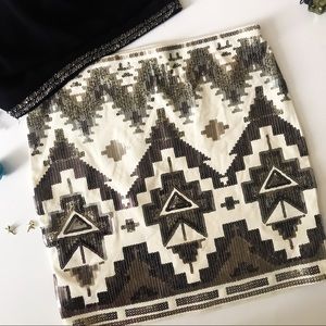 NWT Express Sequins Skirt